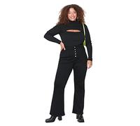 Trendyol Women Plus Size High Waist Flare Leg Plus Size Jeans Schwarz