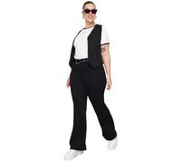 Trendyol Women Plus Size High Waist Flare Leg Plus Size Jeans Schwarz