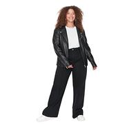 Trendyol Women Plus Size High Waist Wide Leg Plus Size Jeans Black