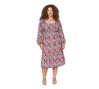 Trendyol Women Plus Size Maxi A-line Relaxed Woven Plus Size Dress Multicolor