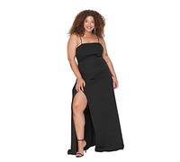 Trendyol Women Plus Size Maxi Bodycone Fitted Woven Plus Size Dress Black