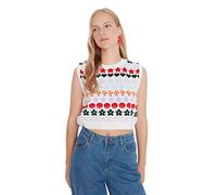 Trendyol Women Regular Basic Crew Neck Knitwear Sweater Ecru