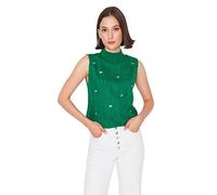 Trendyol Women Regular Basic Crew Neck Knitwear Sweater Green