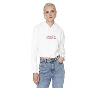 Trendyol Women Regular Basic Hood Knit Sweatshirt Ecru