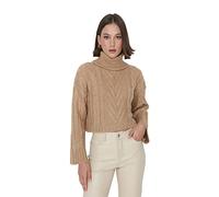 Trendyol Women Regular Basic Turtleneck Knitwear Sweater Camel