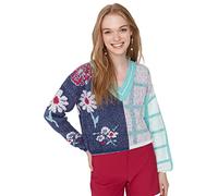 Trendyol Women Regular Basic V Neck Knitwear Sweater Grün