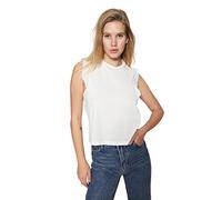 Trendyol Women Regular fit Basic Crew Neck Knit Blouse,White,S