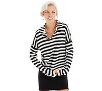 Trendyol Women Regular fit Basic Polo Neck Knitwear Sweater Ecru