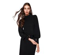 Trendyol Women Regular fit Basic Standing Collar Knitwear Sweater Schwarz