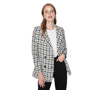 Trendyol Women Regular fit Double-Breasted Lapel Collar Woven Blazer Black