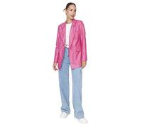 Trendyol Women Regular fit Double-Breasted Lapel Collar Woven Blazer Fuchsia