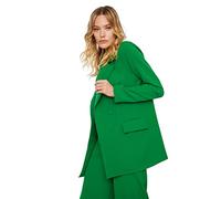 Trendyol Women Regular fit Double-Breasted Lapel Collar Woven Jacket Green