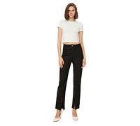 Trendyol Women Regular Waist Straight Leg Regular fit Trousers Schwarz