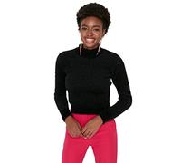 Trendyol Women Slim Basic Standing Collar Knitwear Sweater Black