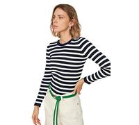 Trendyol Women Slim fit Basic Crew Neck Knitwear Sweater Navy Blue