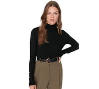 Trendyol Women Slim fit Basic Turtleneck Knitwear Sweater Black