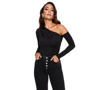 Trendyol Women Straight Shirred / Draped detailed Medium Knitted Bodysuit