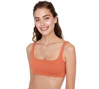 Trendyol Women Underwear Bralette Knit Bra,Cinnamon,L