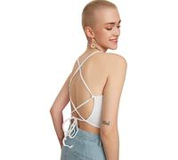 Trendyol Women Young Fitted Off-Shoulder Crew Neck Knit Blouse White