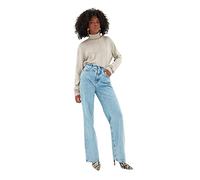 Trendyol Women Young High Waist Wide Leg 90's Wide Leg Jeans Blau