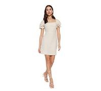 Trendyol Womens A-line Regular Fit Woven Dress, Beige, 8 UK