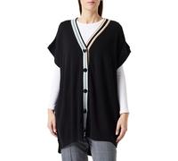 Trendyol Women's Colour Block Zero Sleeve Relaxed Hijab Jumper Sweater, Black, 3 UK
