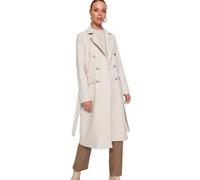 Trendyol Women's Damen Gerade Lange Ärmel Tailliert Mantel Coat, Stone, 40
