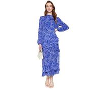 TRENDYOL Women's Dress-Purple-Ruffle Hem, 14