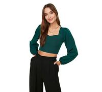 Trendyol Women's Green Crop Blouse, 42