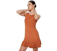 Trendyol Women's line Regular fit Woven Dress, Tile, 6