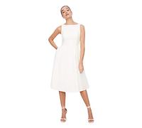 Trendyol Women's Midi Shift Relaxed Dress, Black, 34 UK