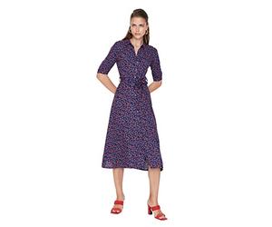 Trendyol Women's Midi Shirt Dress Regular Fit Woven Dress Women Midi Shirt Dress Regular Fit Woven Dress (Pack of 1)