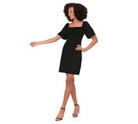 Trendyol Women's Mini A-line Regular Dress, Black, 36 UK