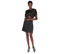 Trendyol Women's Mini Shift Regular Dress, Black, 34 UK