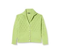 Trendyol Women's Openwork Long Sleeve Plus Size Cardigan Sweater, Pistachio, L