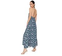 Trendyol Women's Shift Regular fit Woven Dress, Blue, 36