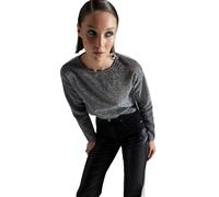 Trendyol Women's Straight Long Sleeve Regular Blouse, Black, XS