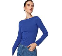 TRENDYOL Women's Damen Gerade Lange Ärmel Schlank die Bluse Blouse, Royal Blue, M