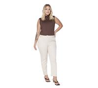Trendyol Women's Trendyol Woman Normal Waist Cigarette Plus Size Pants, Stone, 46 Plus UK