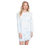 Trendyol Women's Trendyol Woman Regular Shift Crew Neck Knit Dress, Blue, S UK