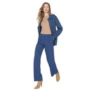 Trendyol Women's Trendyol Woman Wide Leg Pants, Teal, 38 UK