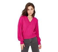 Trendyol Women's TWOAW23KZ01030/Fuşya Sweatshirt, Fuchsia, M