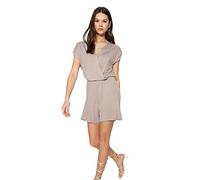 Trendyol Women's Woman Plain Knit Jumpsuit Overalls, Mink, S