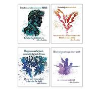 TRENDYPRINT Harry Potter - Dumbledore Quotes - Set of Four 8" x 10" Wall Art - Great for Gifting or Collecting