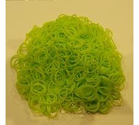 Trendz 600 Pieces Colorful Loom Bands Latex Free "Neon Green" Rubber Bands with 25 Clips and 1 Hook - Sold By Trendz
