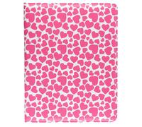 Trendz Protective Folio Case with Built-In Stand for iPad 2/3/4 - Pink Hearts