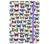 Trendz Universal Patterned Folio Case Cover with Built-In Stand and Closing Strap for 9-10 Inch Tablets Compatible with iPad 2/3/4, iPad with Retina display, Samsung Galaxy Tab 2 10.1, Tab 3 10.1 and Note 10.1, Google Nexus 10 and Sony Xperia Tablet Z - Butterfly