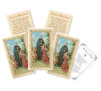 Trendzeen Saint Gerard Prayer Card Motherhood Set - Laminated St Gerard Majella Prayer Cards, The Lord's Prayer - Patron Saint of Mothers, Pregnancy, Children, 6 Items