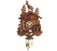 Trenkle Uhren Kuckulino Black Forest miniature pendulette with Quartz Movement and Cuckoo, incl. batterie TU 2028 PQ Song