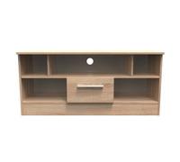 Trent 1 Drawer Open Tv Unit In Bardolino Oak (Ready Assembled)